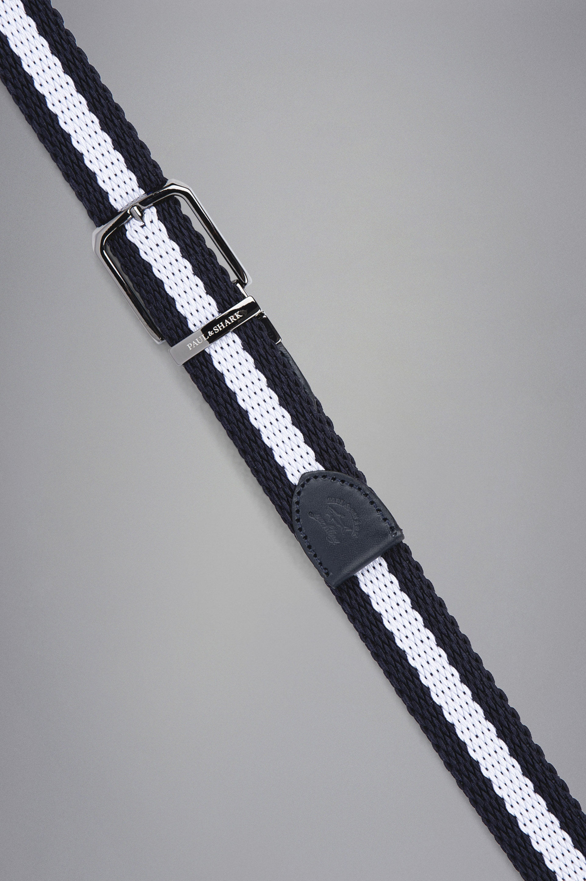 REVERSIBLE ELASTIC BELT WITH LEATHER TRIMMINGS - 2