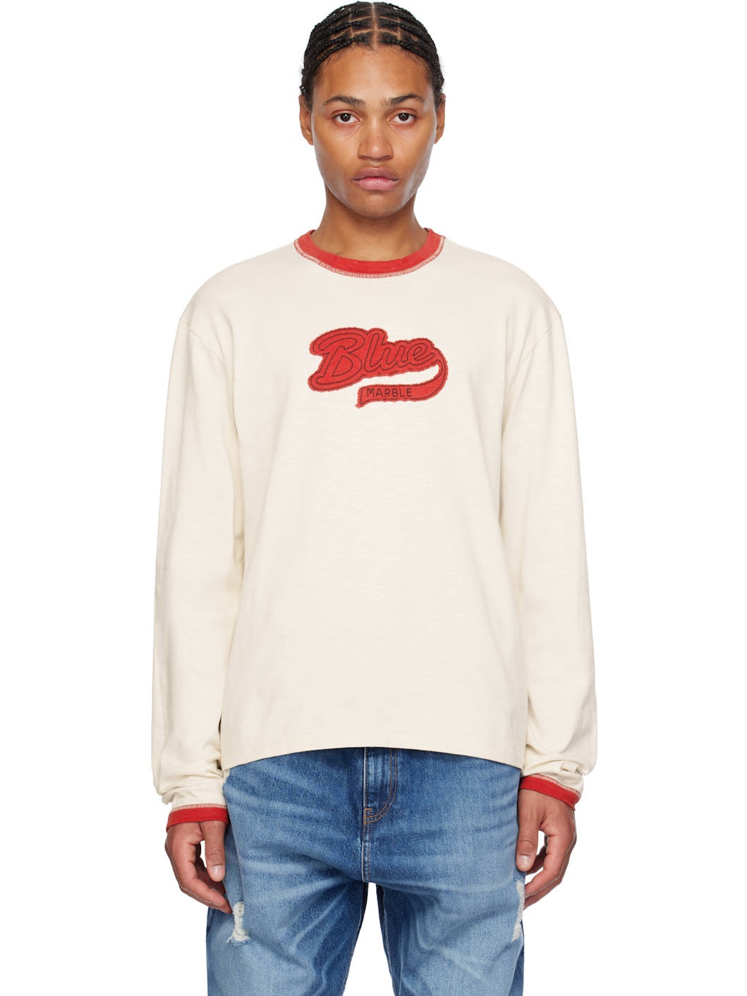 Off-White Cotton Flame T-shirt - 1