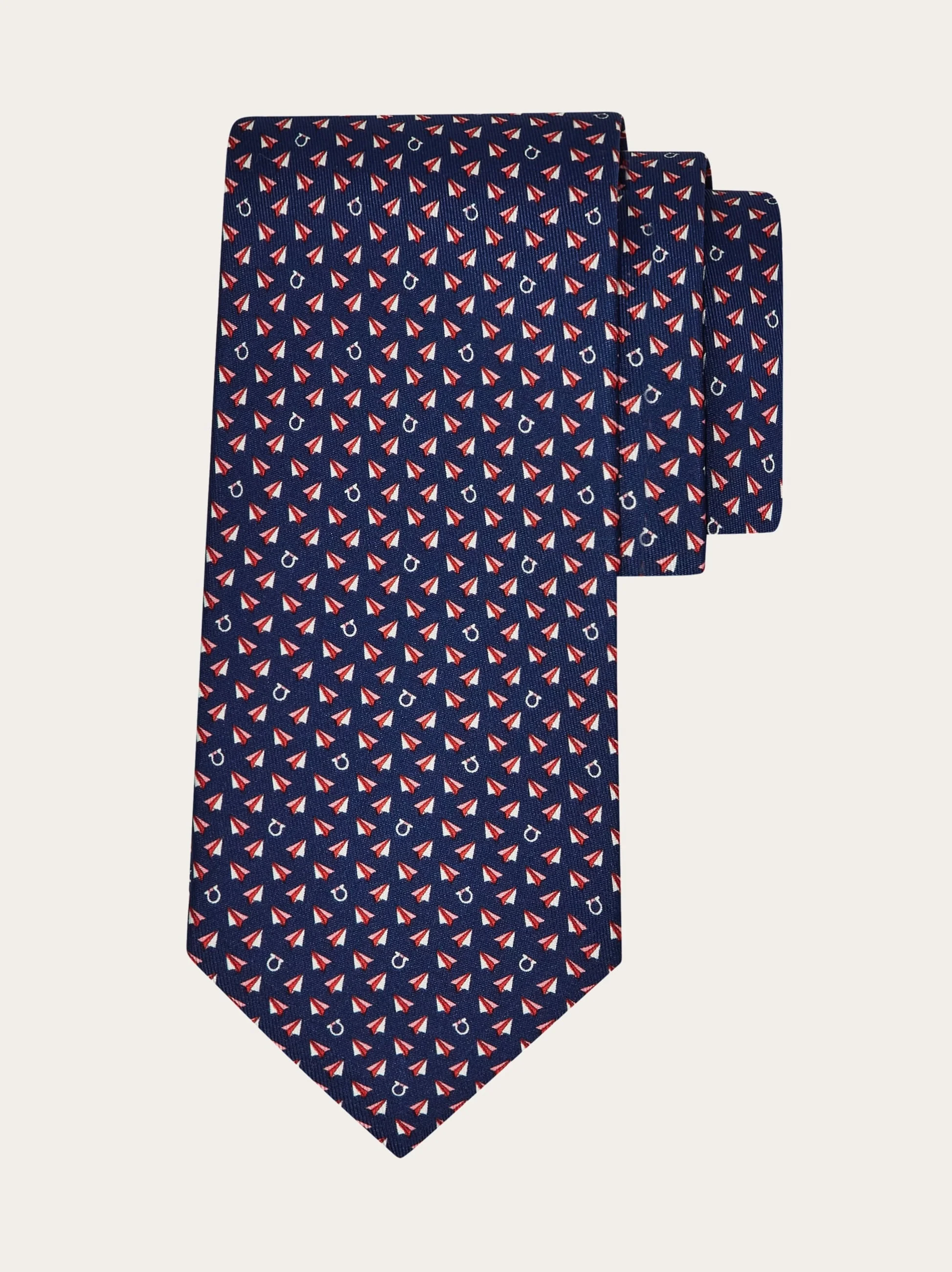 Mail print silk tie - 1