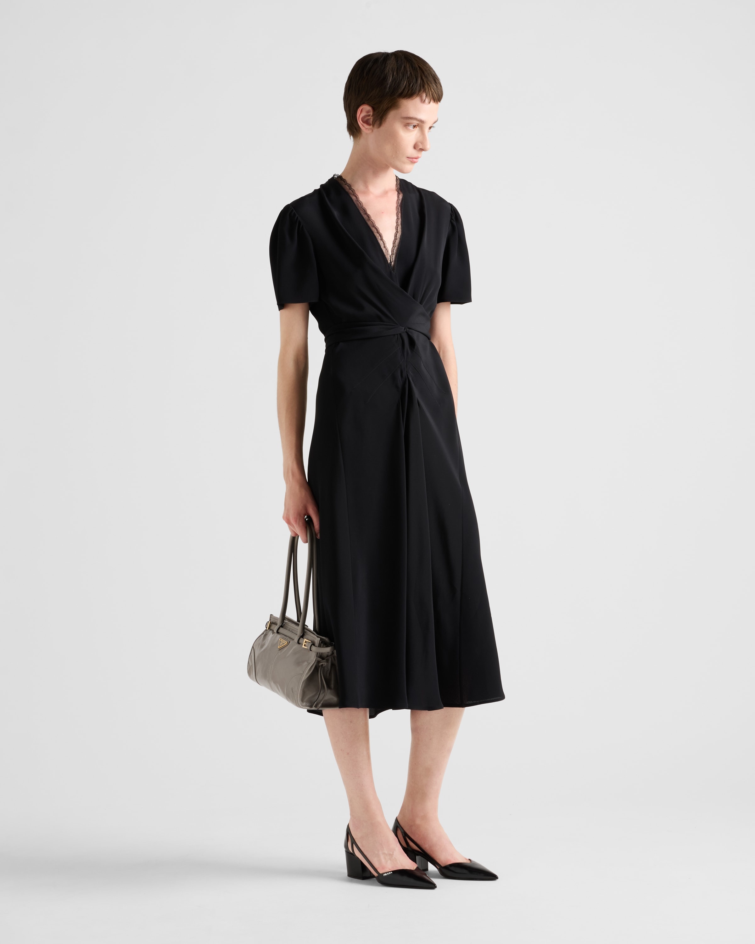 【プラダ・PRADA】Printed marocain dress Prada Printed marocain dress - ShopStyle