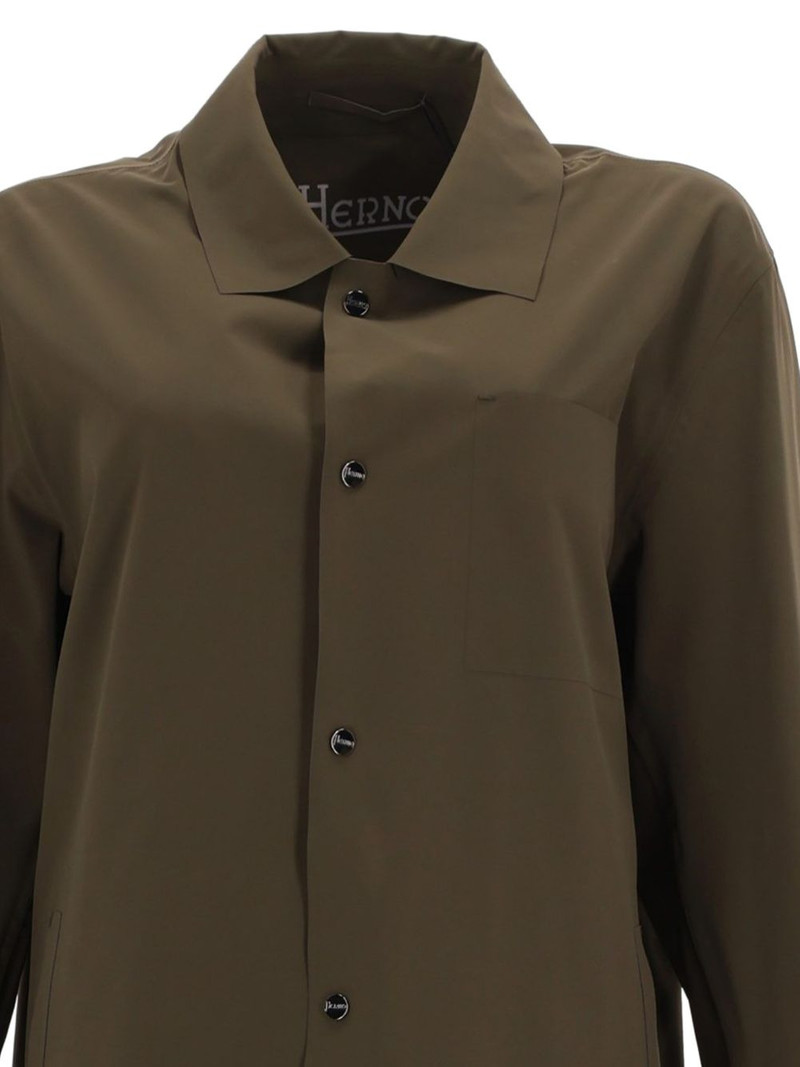 Herno chest-pocket buttoned shirt jacket outlook
