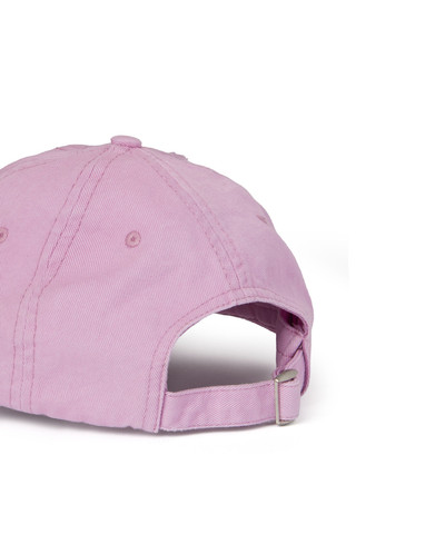 MSGM Gabardine cotton baseball cap with distressed effect and embroidered label outlook
