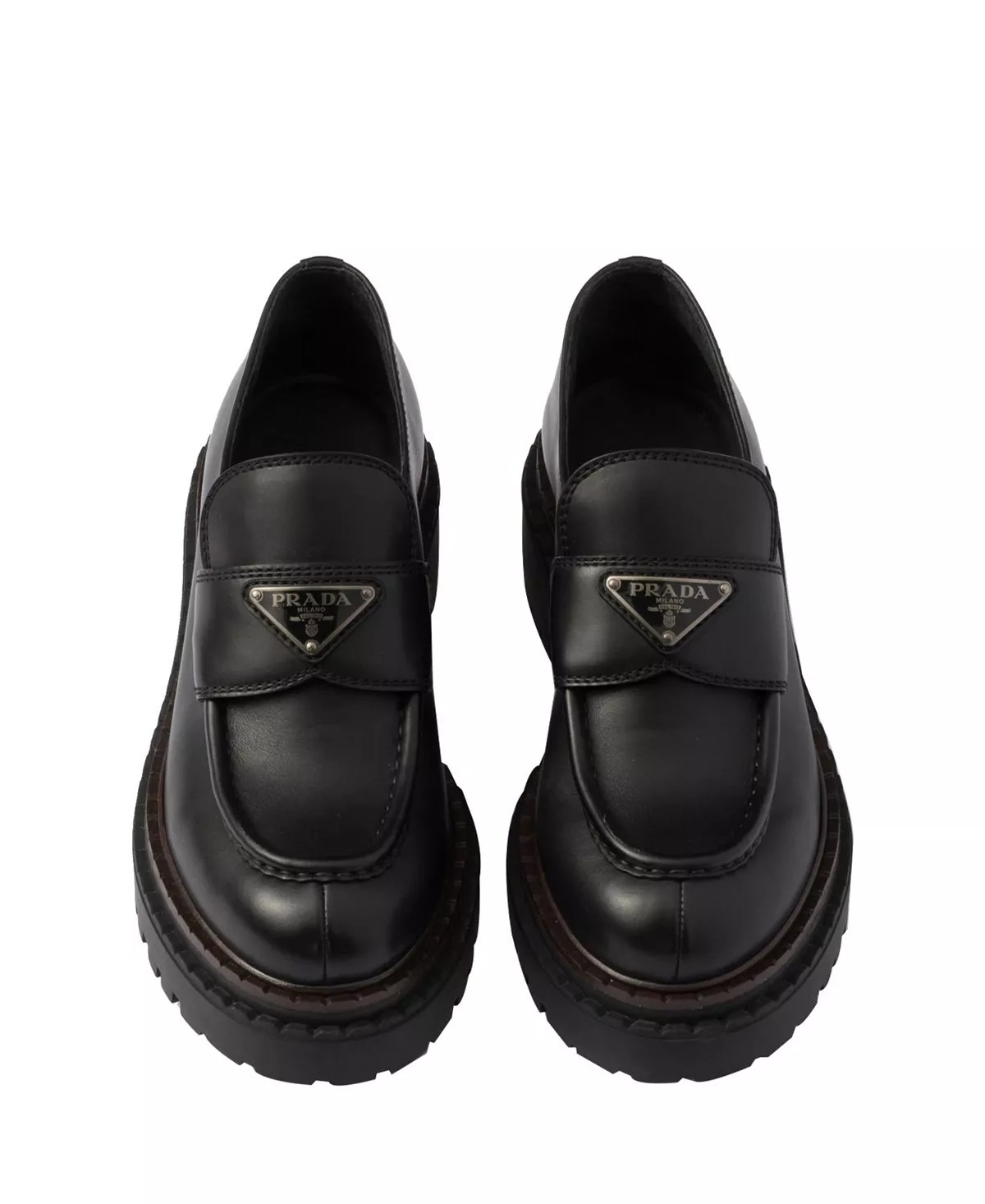 Women's Double Chocolate Leather Loafers - 4
