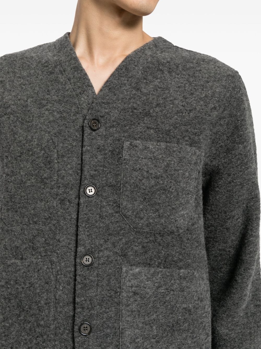 fleece cardigan - 5