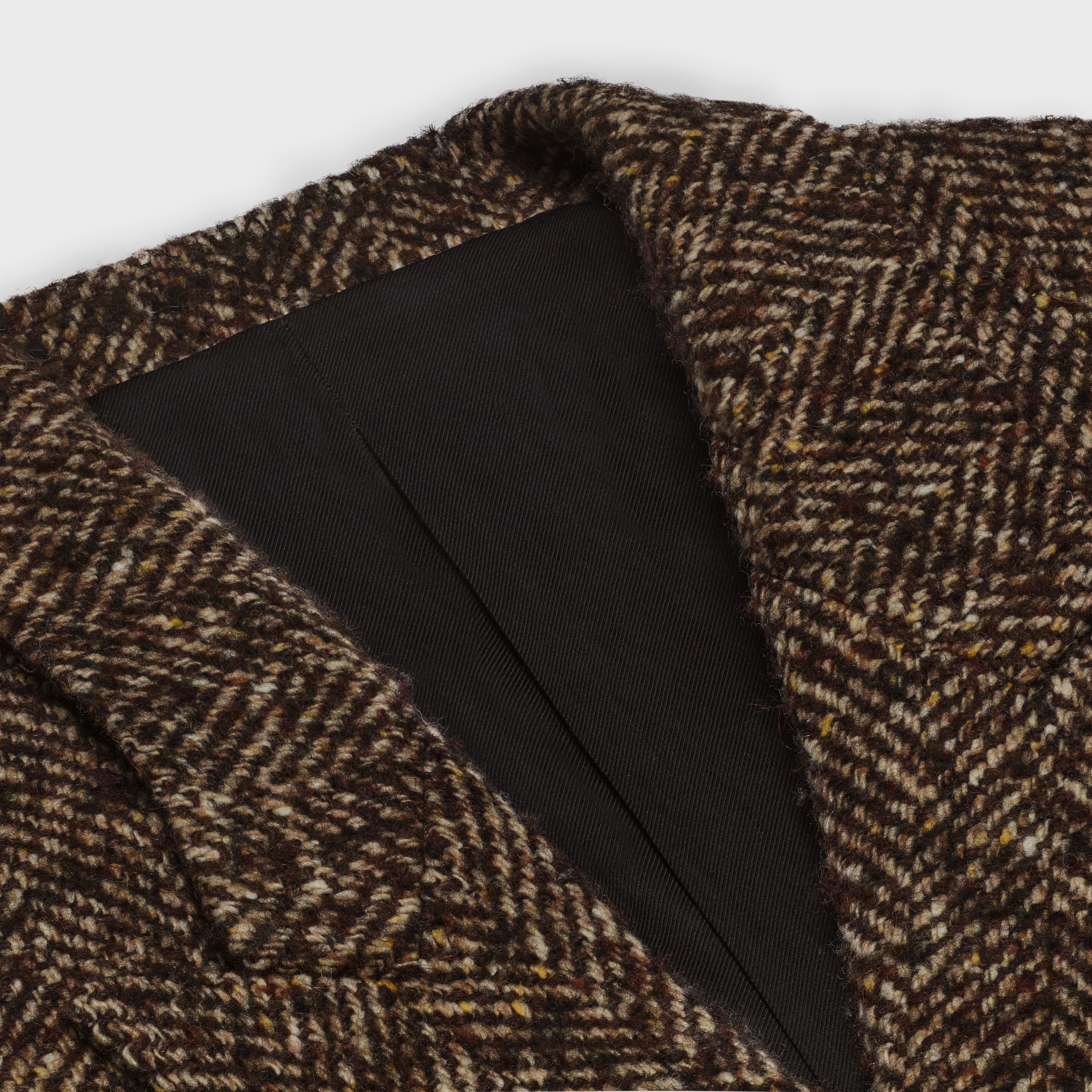 OVERCOAT IN HERRINGBONE TWEED - 3