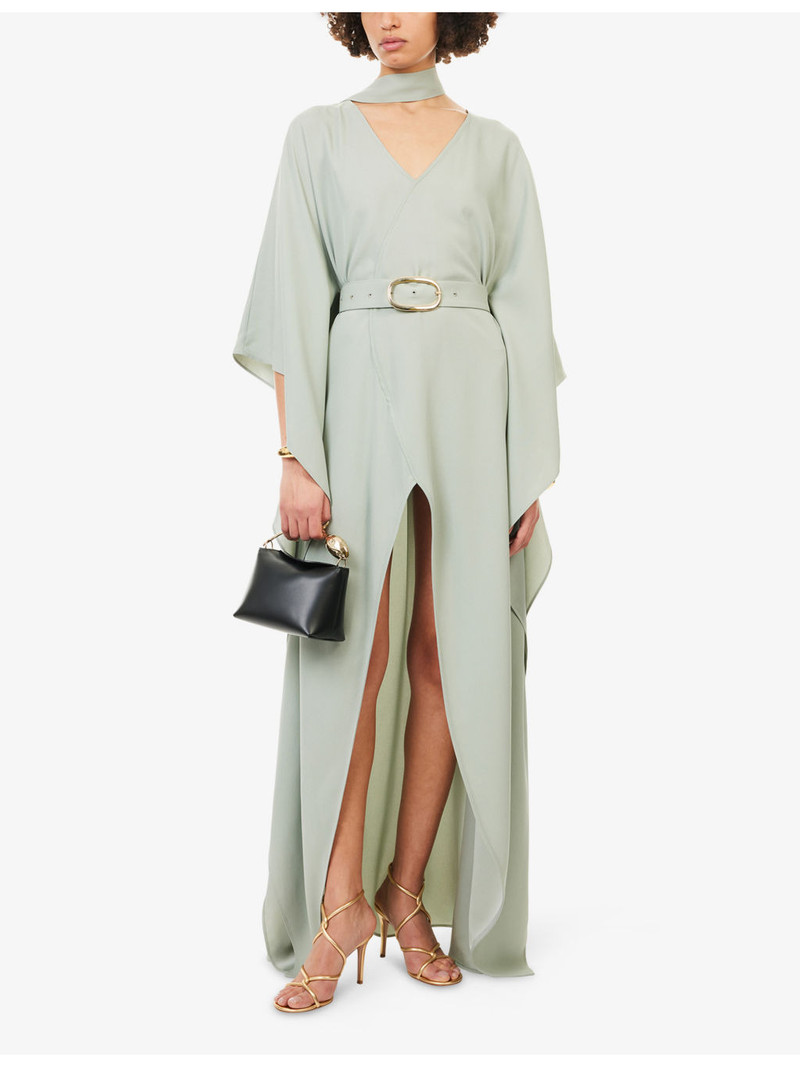 Taller Marmo Cassandra Belted Woven Maxi Dress outlook