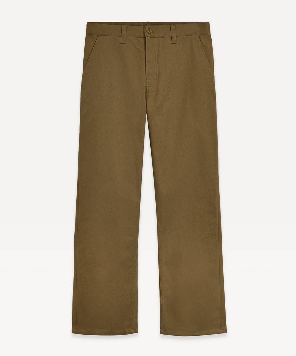 Nudie Jeans Tuff Tony Green Twill Trousers | libertylondon