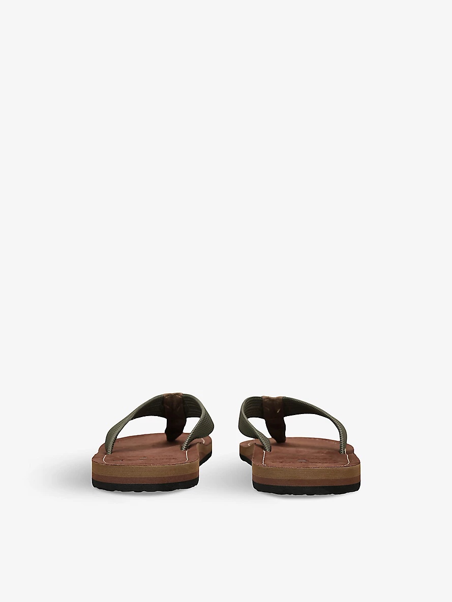 Toeman toe-post woven flip-flops - 4