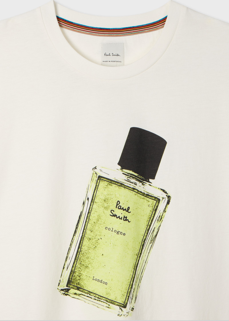 Paul Smith White 'Cologne' Print T-Shirt outlook