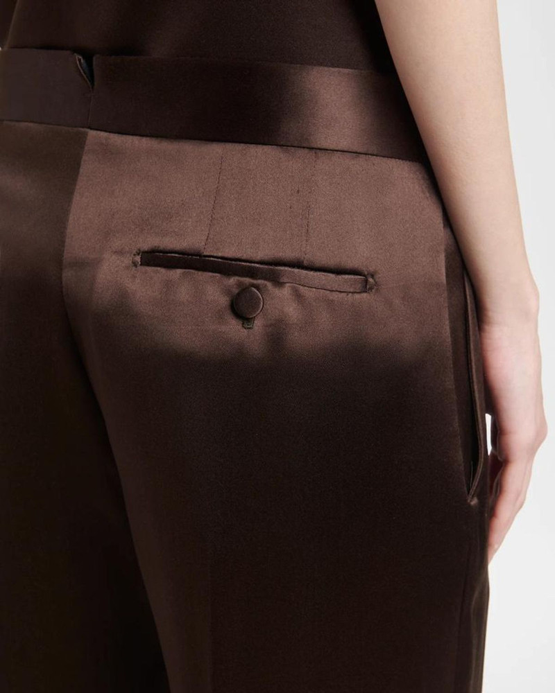 Silk Satin Wide-Leg Pants 5