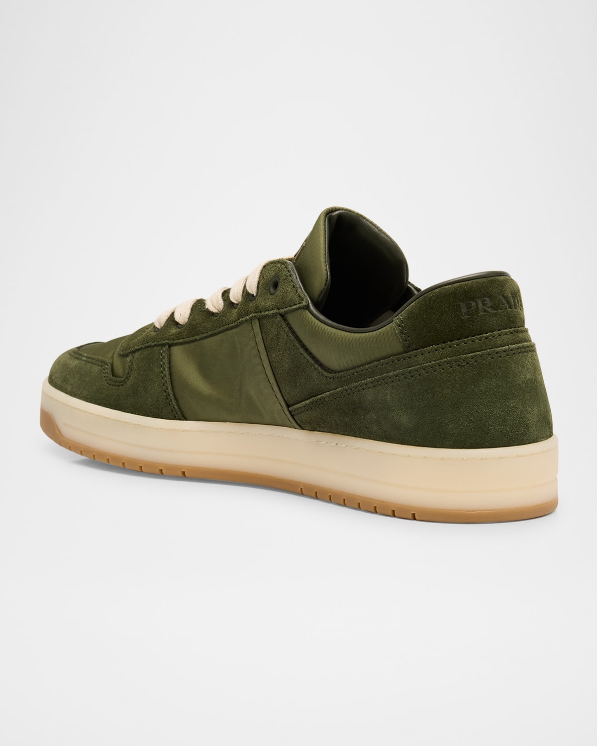 Men's Downtown Nylon and Suede Low-Top Sneakers - 4