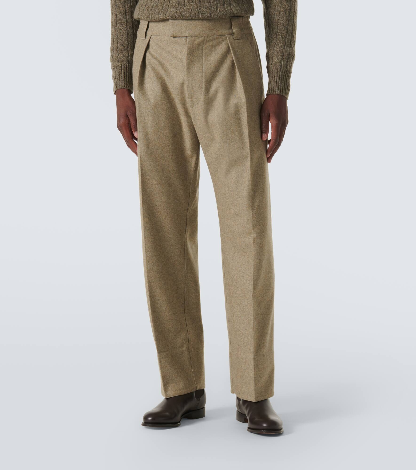 Reinga wool and cashmere straight pants - 3