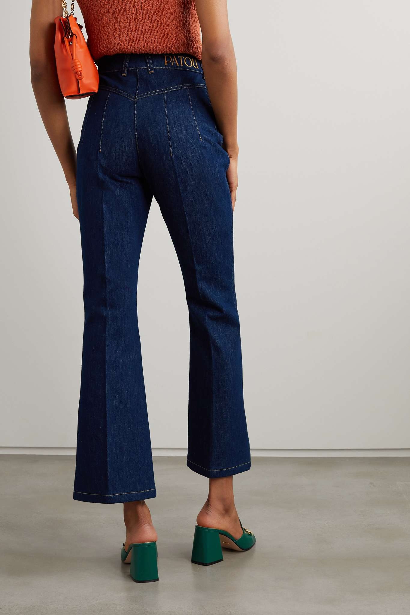 Cropped high-rise straight-leg jeans - 4