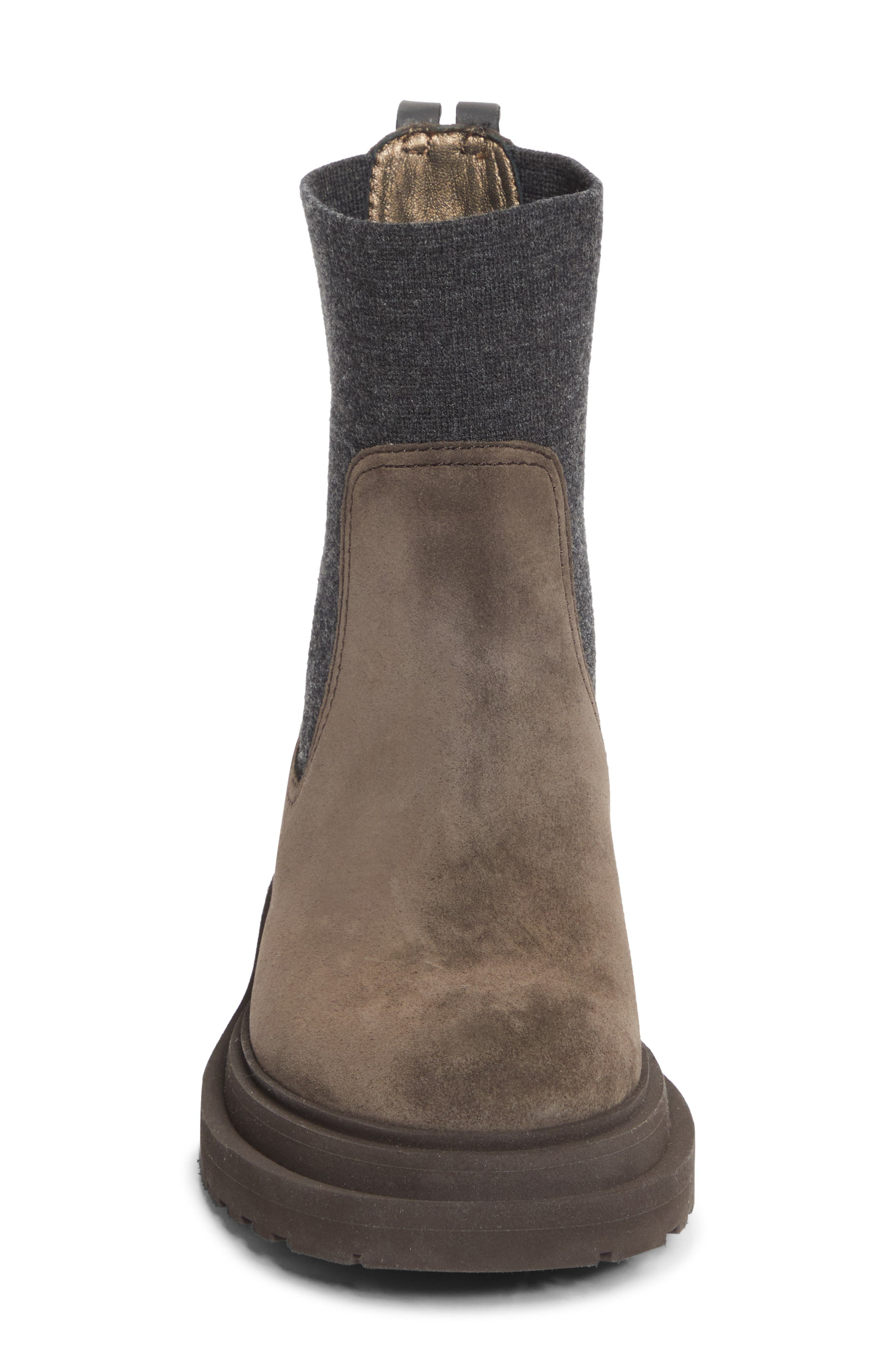 Brunello Cucinelli Monili Trim Chelsea Boot in Dark Brown at Nordstrom - 4
