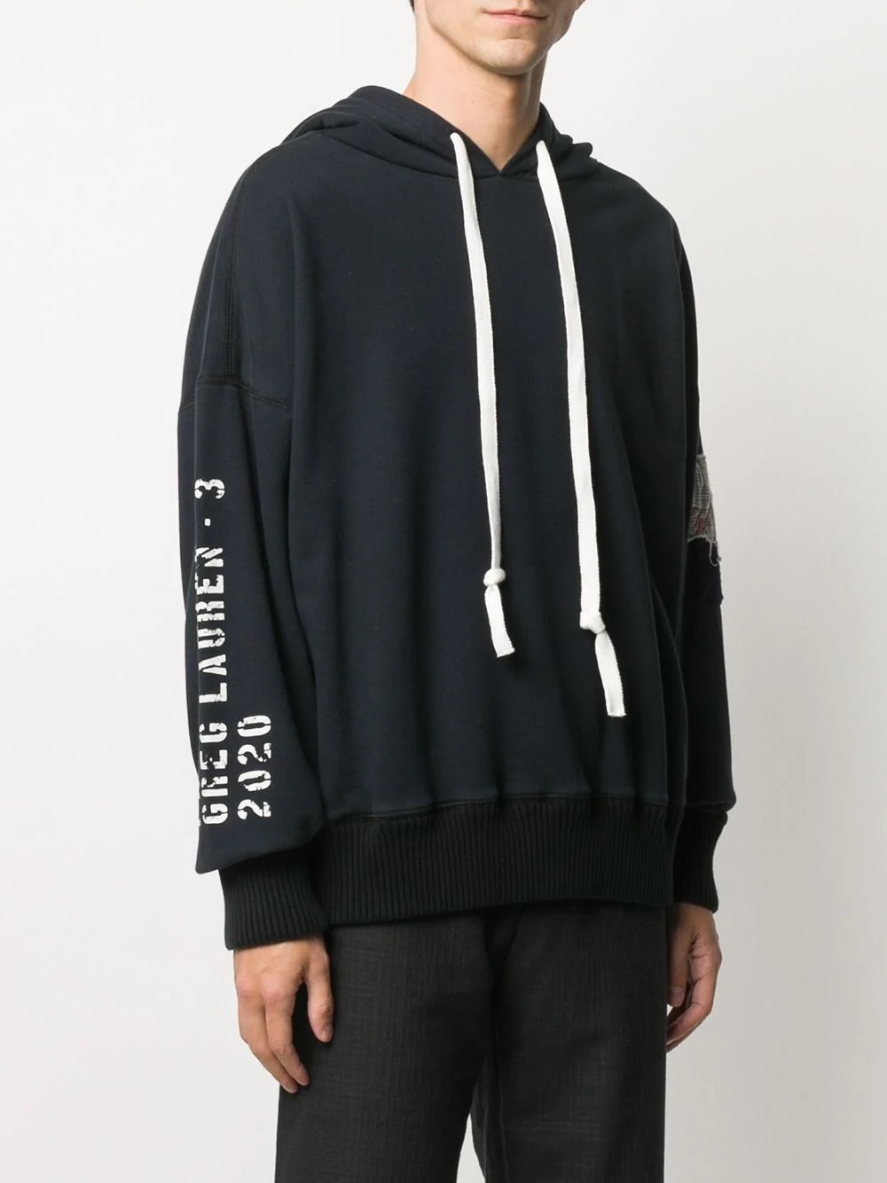 drop shoulder hoodie - 3