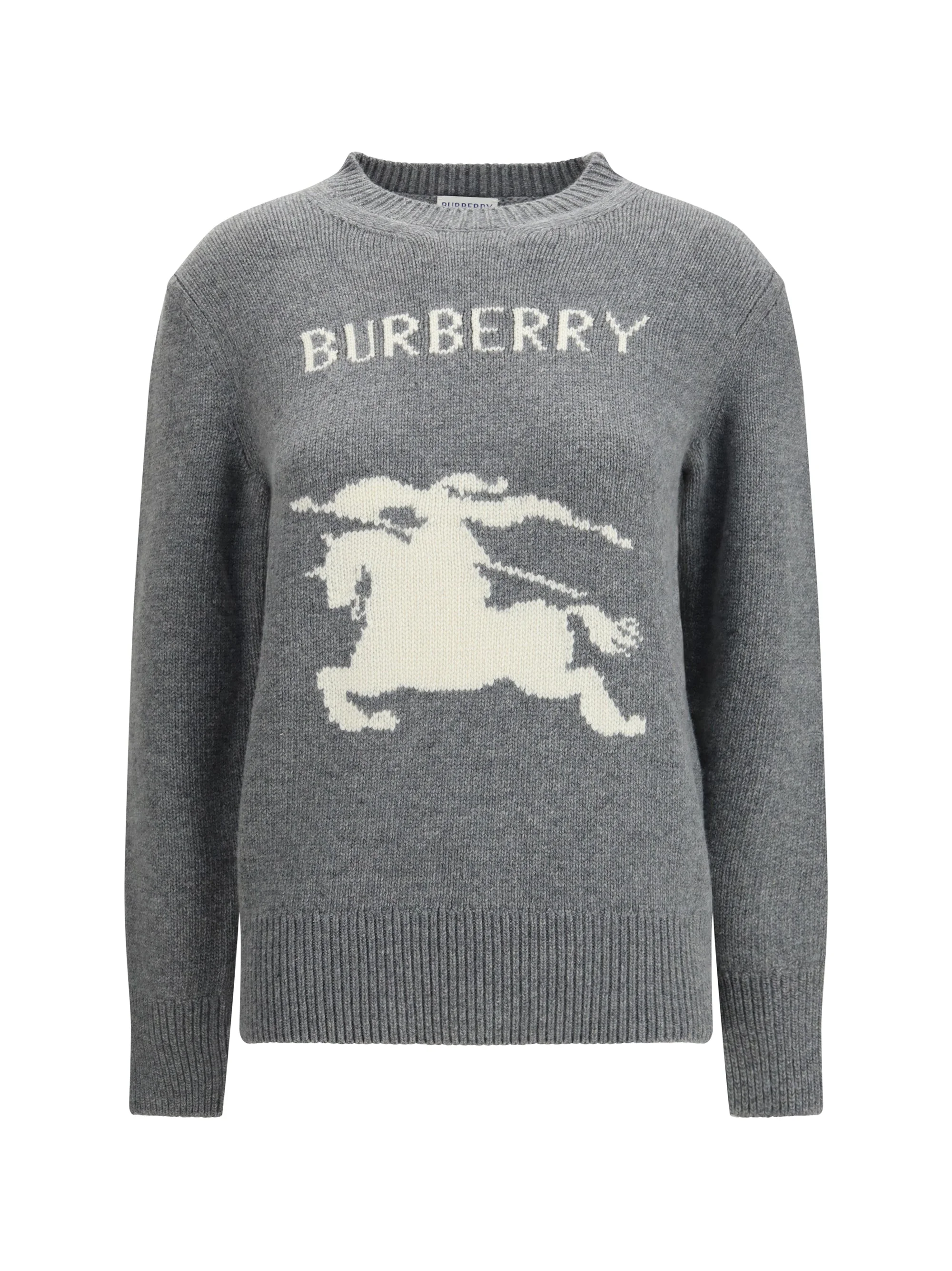 Burberry Women Wool And Cashmere Sweater With Ekd - 1