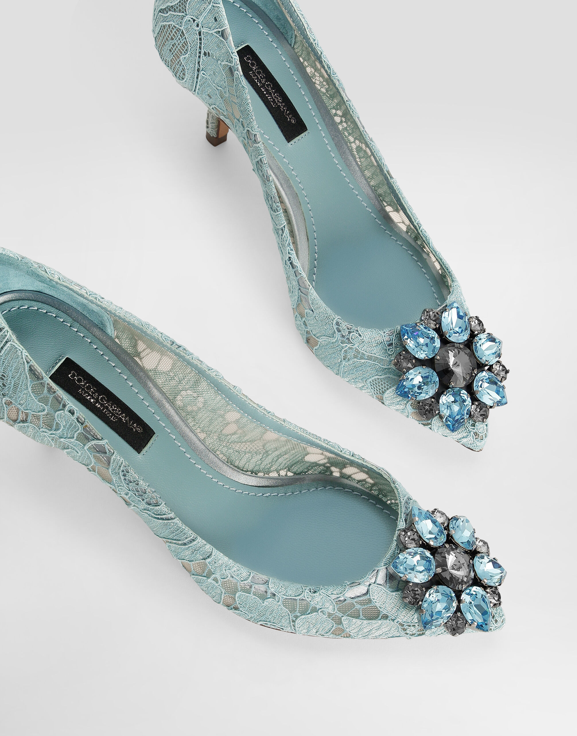 Pump in Taormina lace with crystals - 4