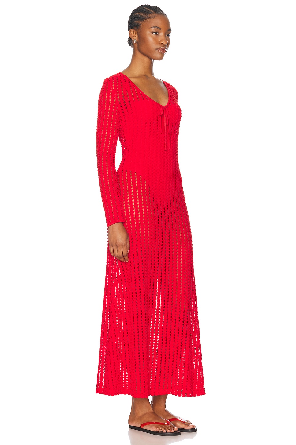 Elton Keyhole Midi Dress - 2