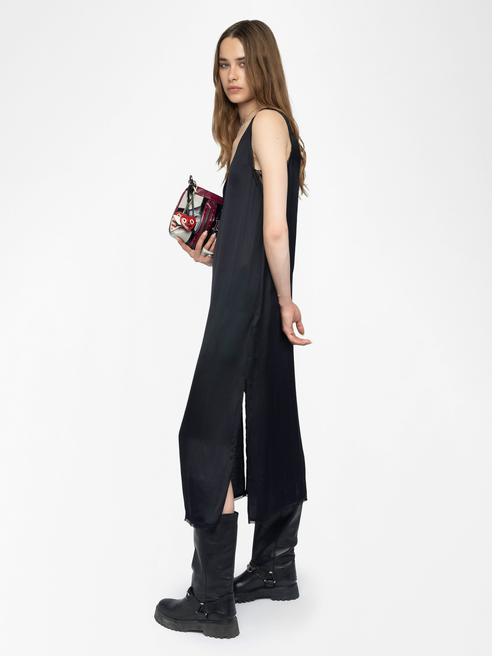 Renzo Satin Dress - 6
