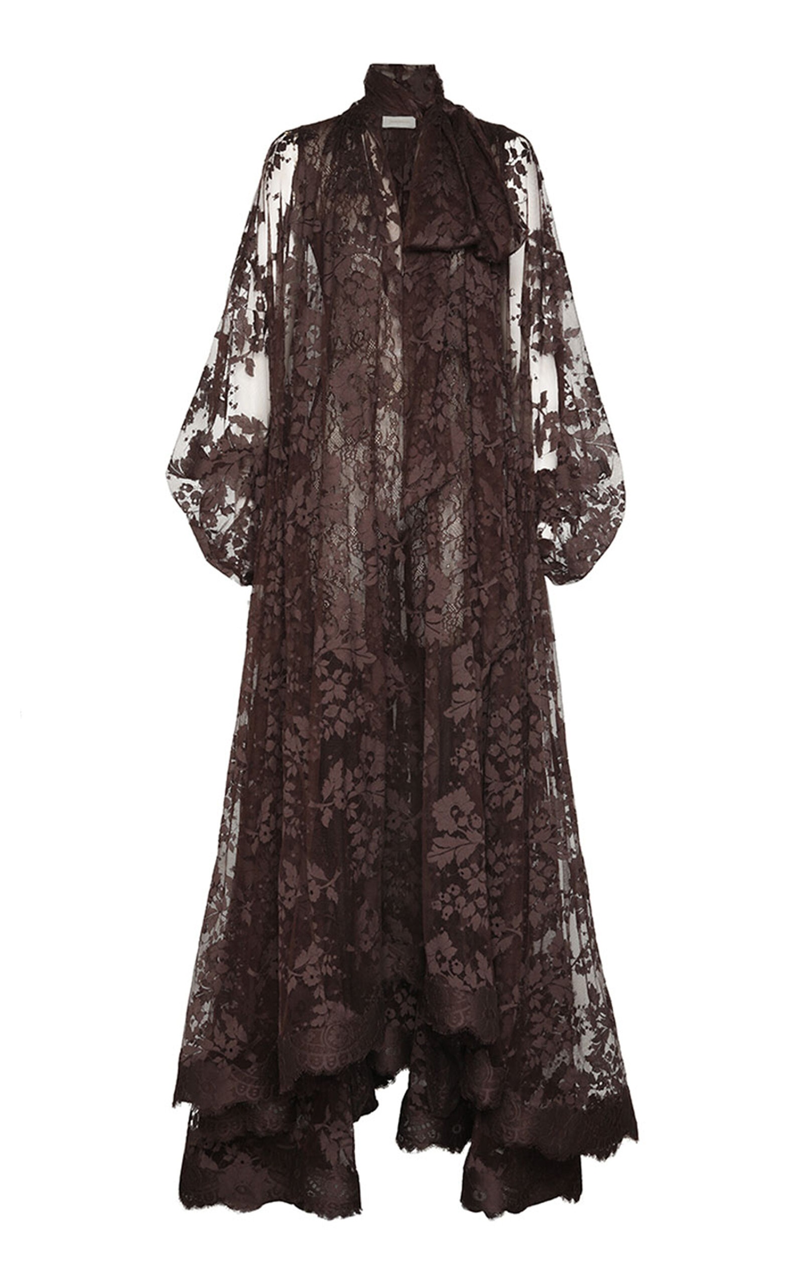 Zimmermann Illustration Lace Gown burgundy | modaoperandi