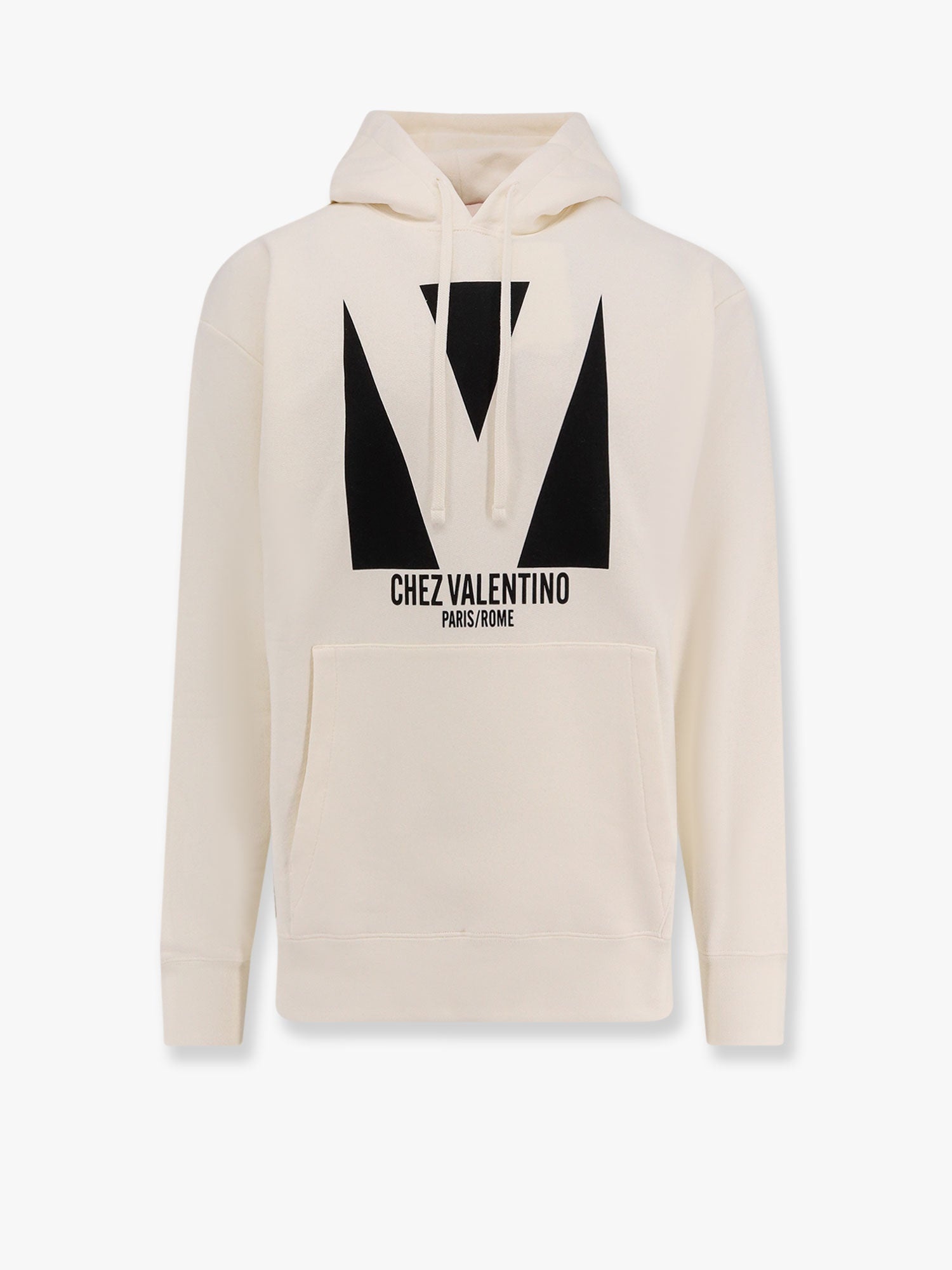 スウェット・トレーナー VALENTINO Cotton sweatshirt with chez valentino print Beige Valentino Valentino Cotton Sweatshirt With Chez Valentino