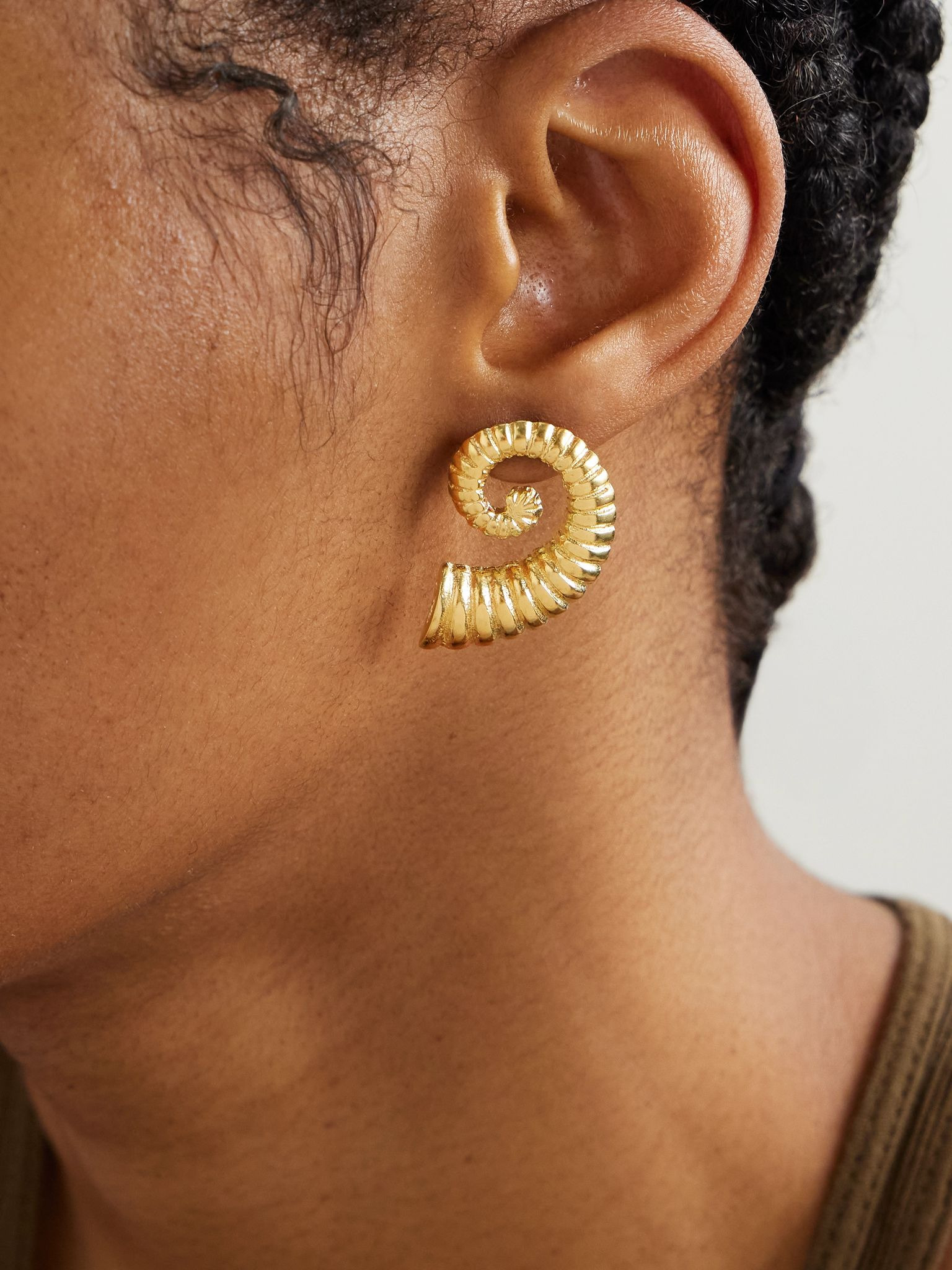 1989 gold-plated earrings Gold - 2