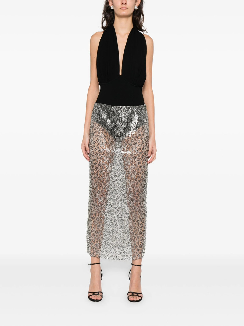 CHRISTOPHER ESBER sequinned midi skirt outlook