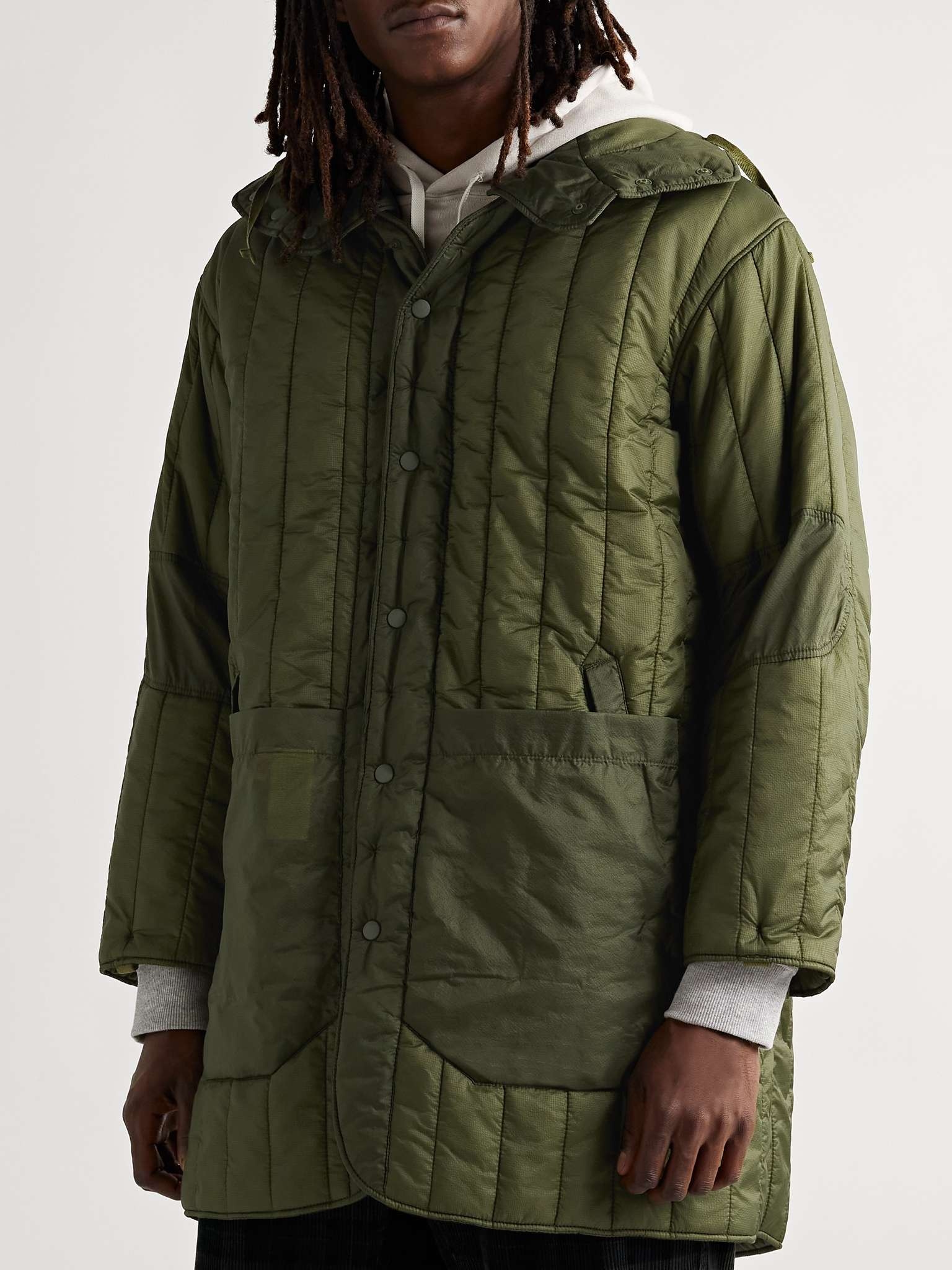 Reversible Padded Nylon-Ripstop Hooded Parka - 6