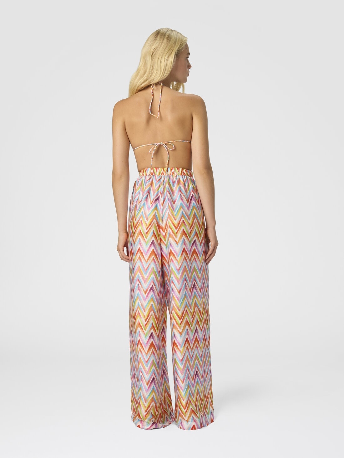 Palazzo pants in viscose twill - 3