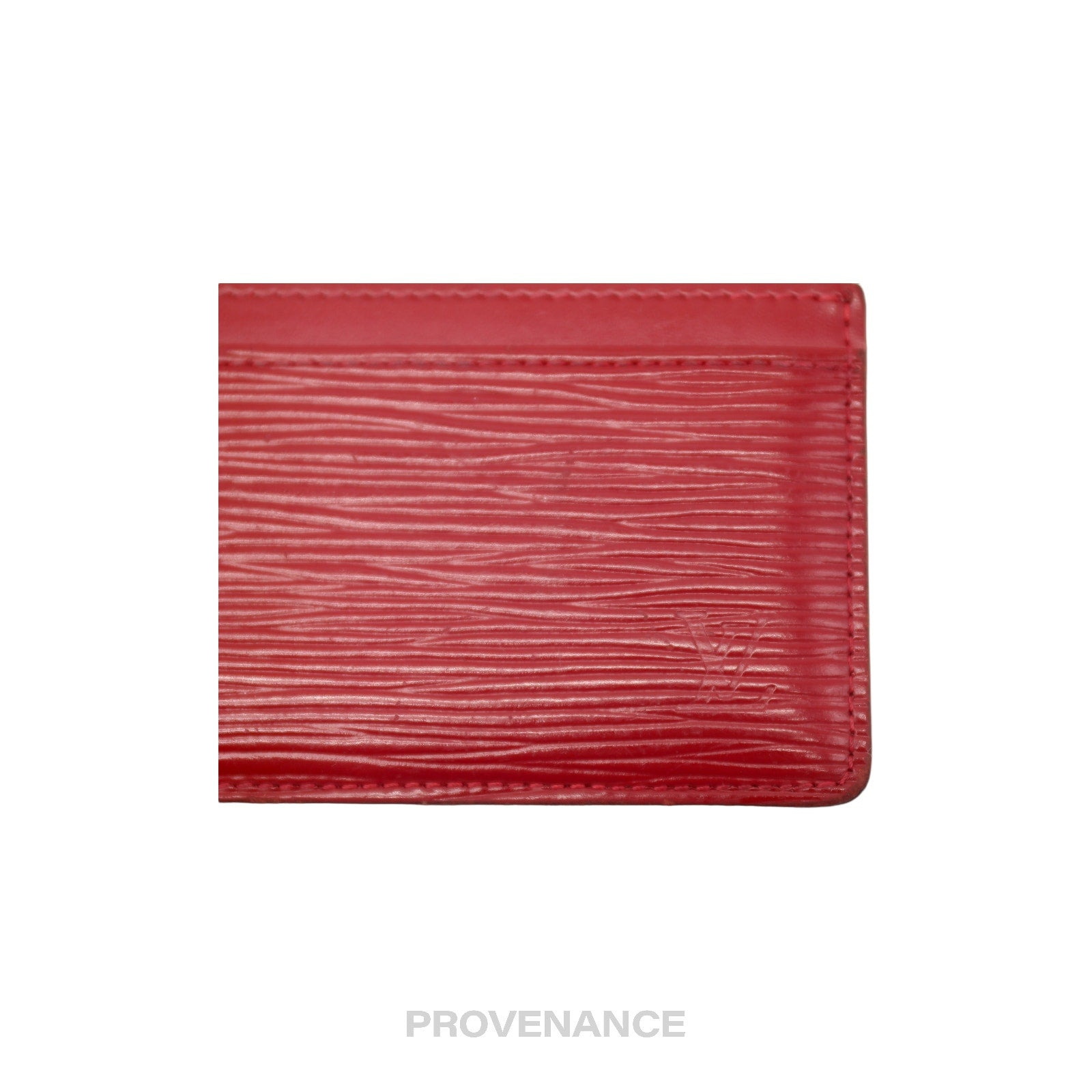 Louis Vuitton Card Holder Wallet - Red Epi Leather - 4