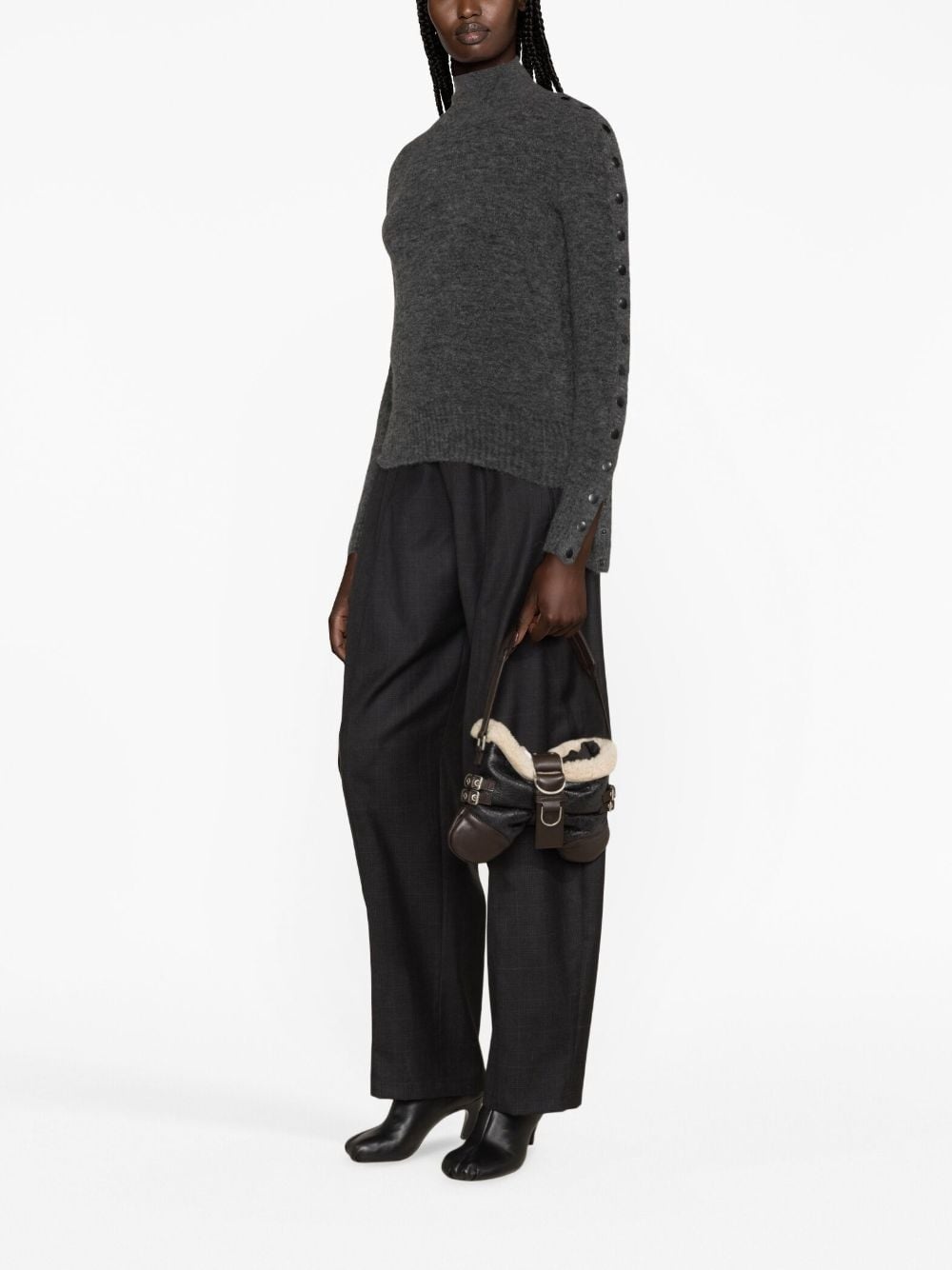 Malo convertible knitted jumper - 4