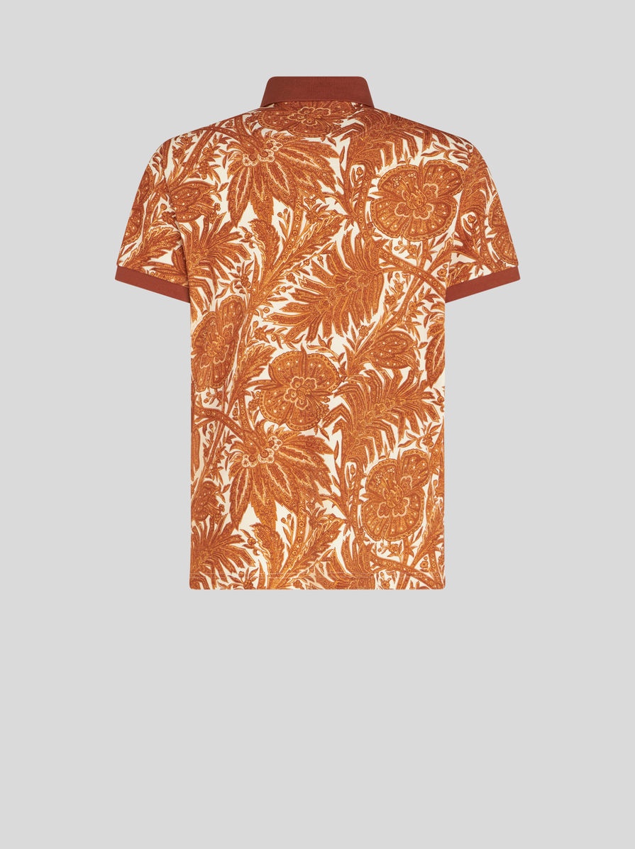 PRINTED COTTON POLO SHIRT - 5