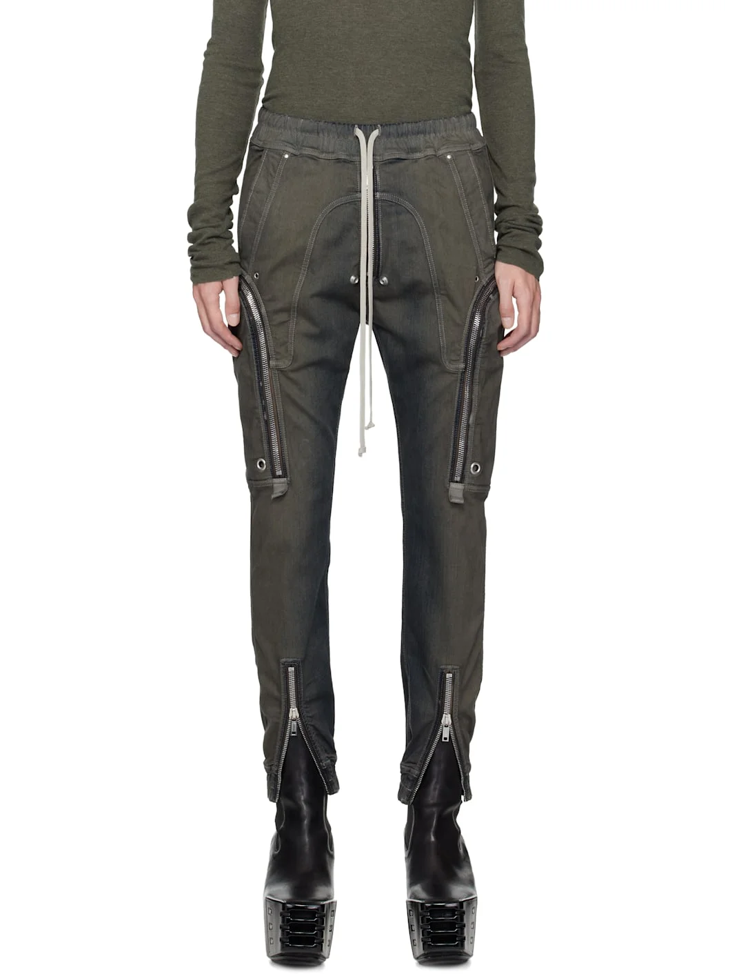 Gray Concordians Bauhaus Cargo Pants - 1