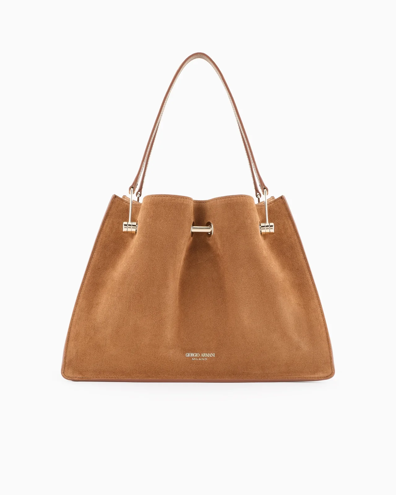 SMALL SUEDE SHOPPER BAG - 1