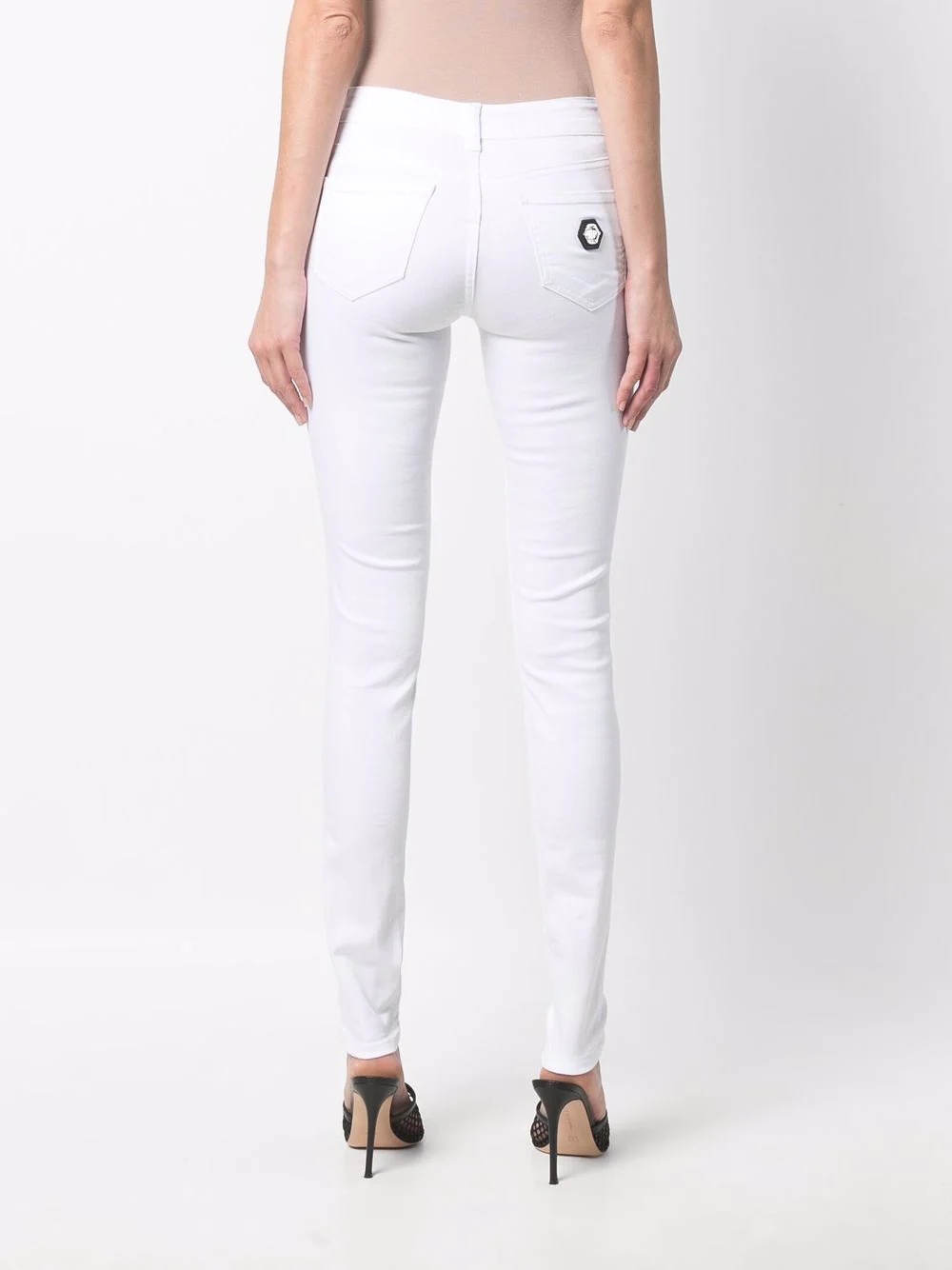 logo-patch detail jeggings - 4
