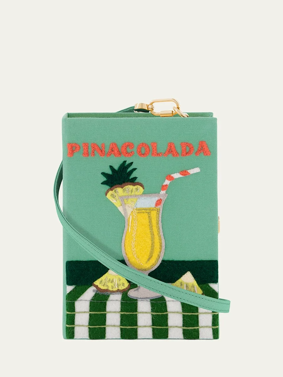Pina Colada Book Clutch Bag with Strap - 1