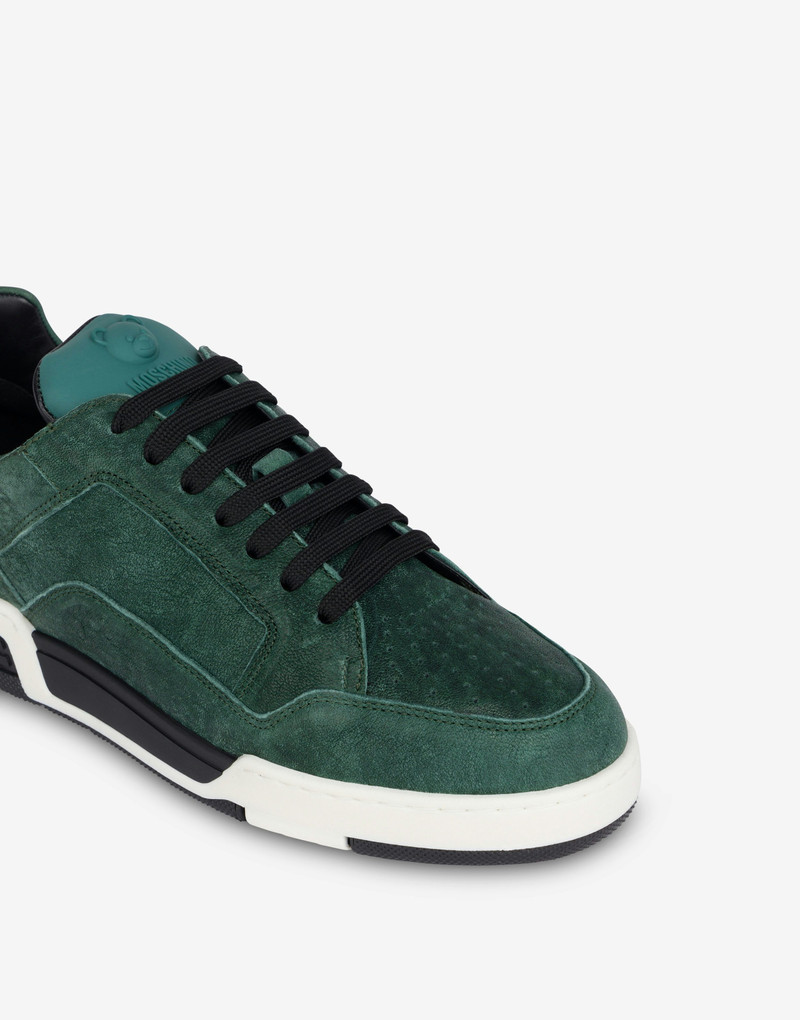 RUBBER TEDDY BEAR NAPPA LEATHER STREETBALL SNEAKERS 8