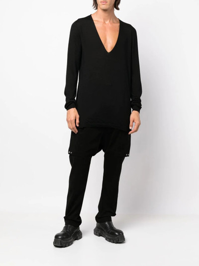 Rick Owens v-neck virgin-wool jumper outlook