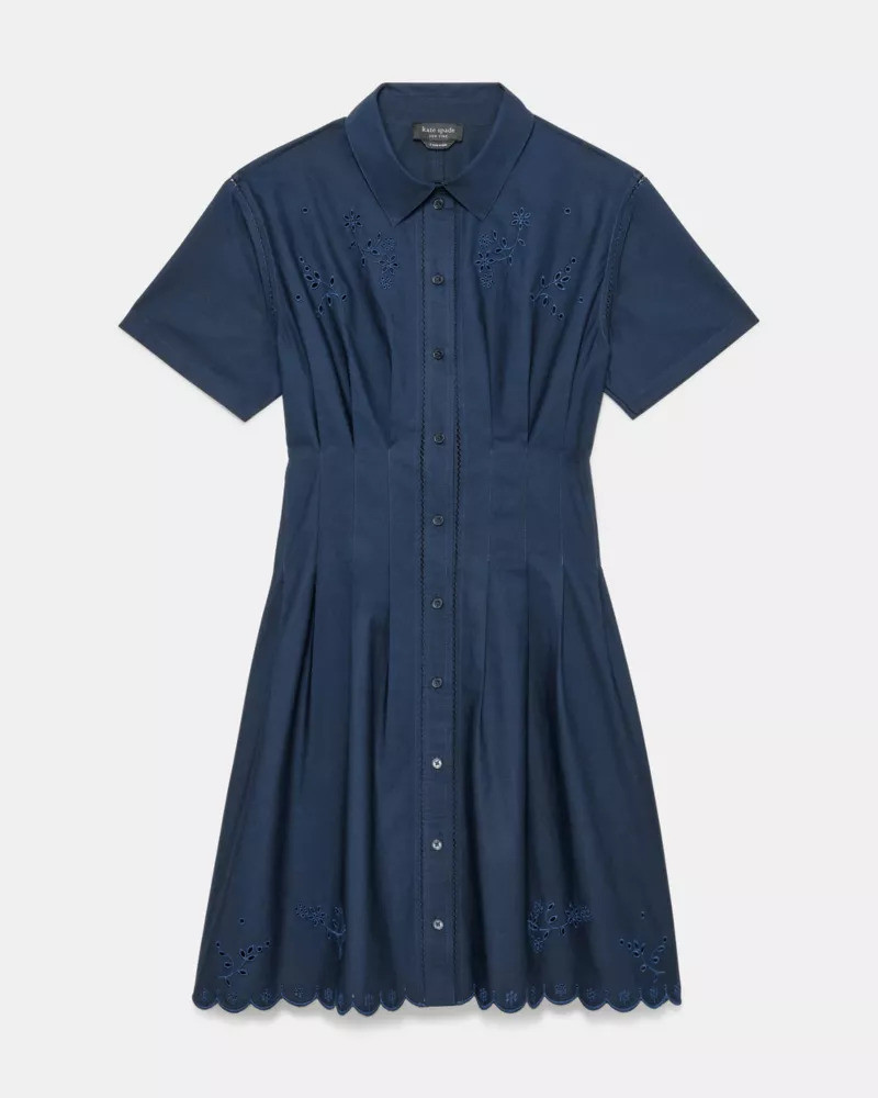 Broderie Anglaise Mini Shirtdress 1