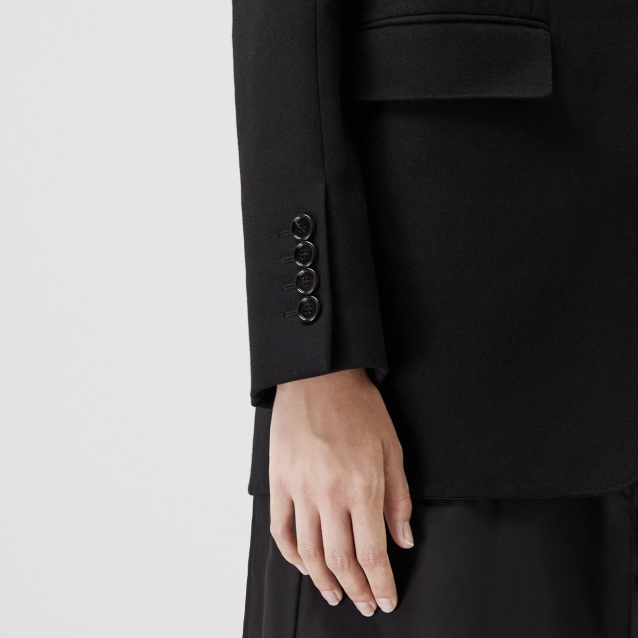 Wool Tailored Jacket with Detachable Warmer - 5