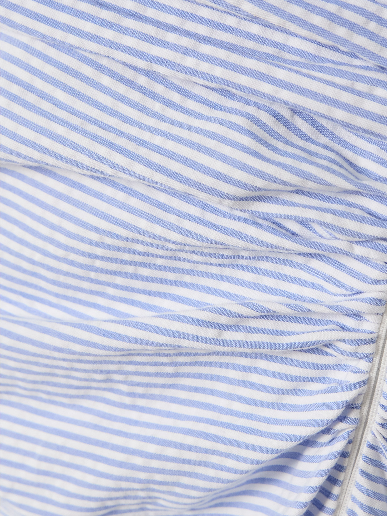 Ezra Ruched Striped Cotton-seersucker Midi Dress - 4