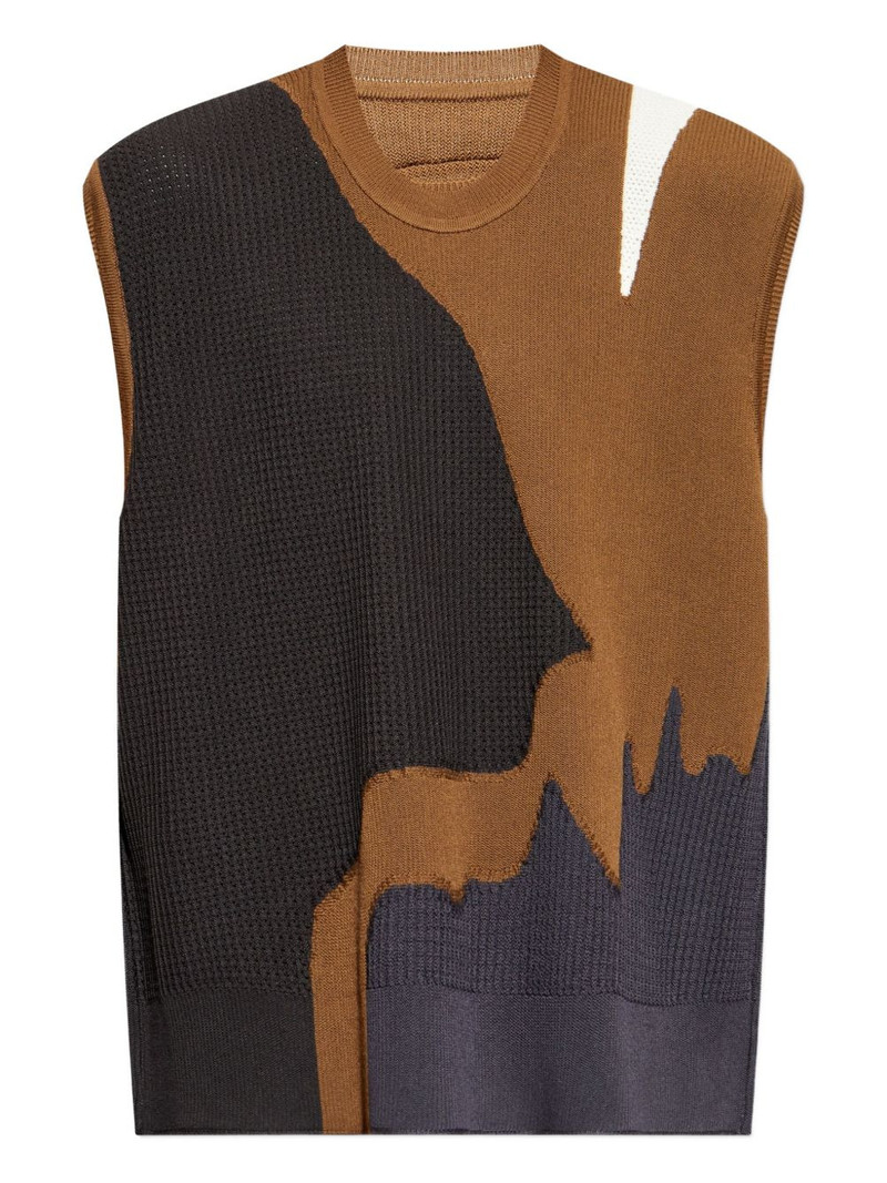 round neckline vest 1