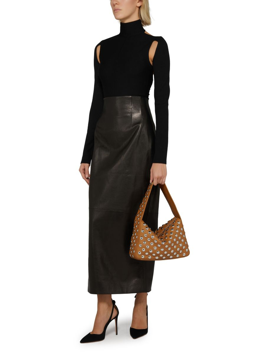 Loxley leather midi skirt - 6