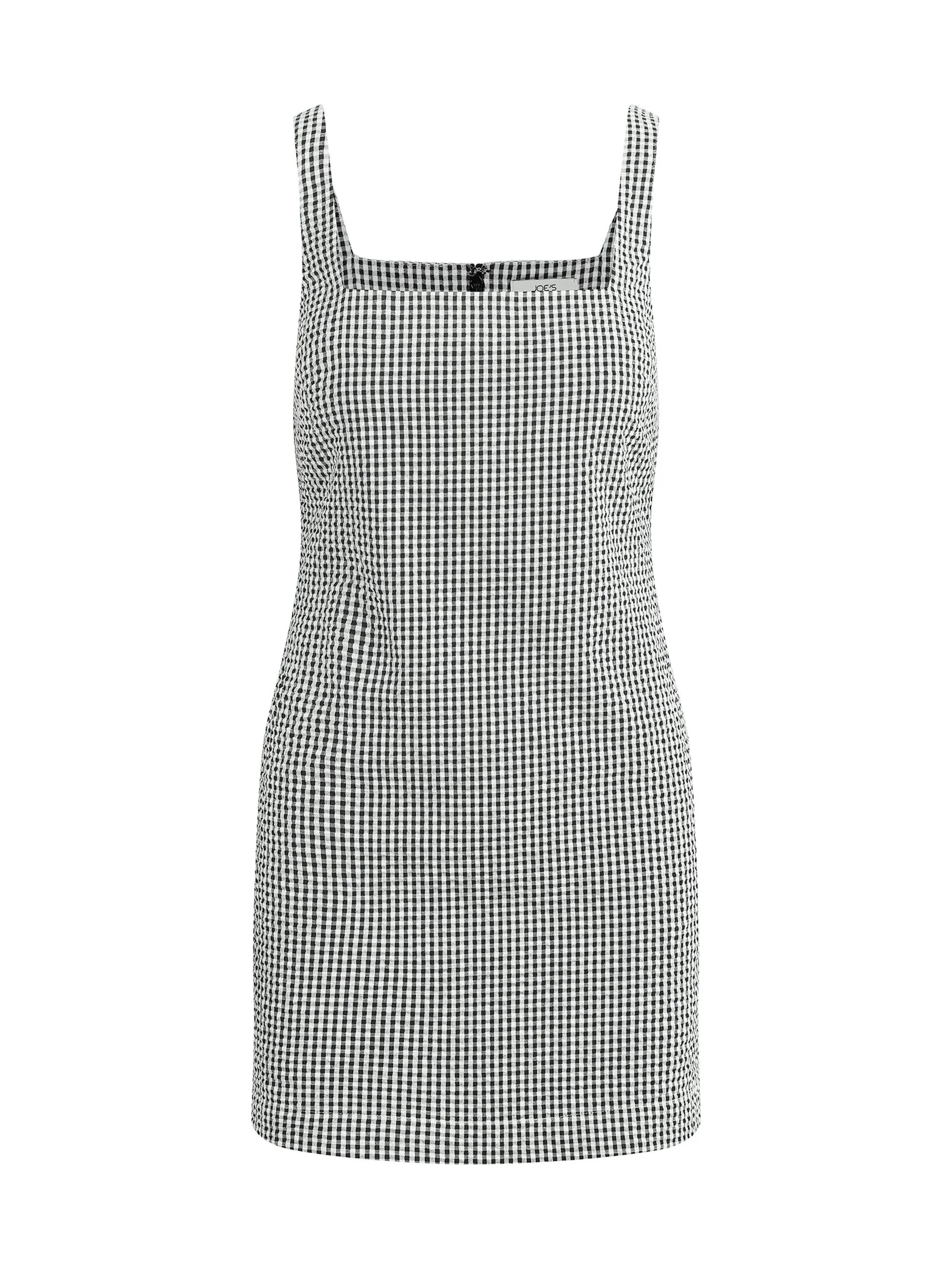 Women's The Drew Minidress - Black White Gingham - 1