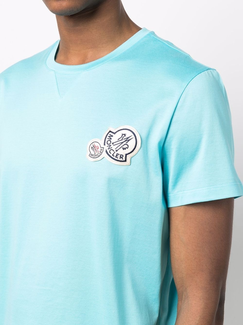 logo patch cotton T-shirt - 5