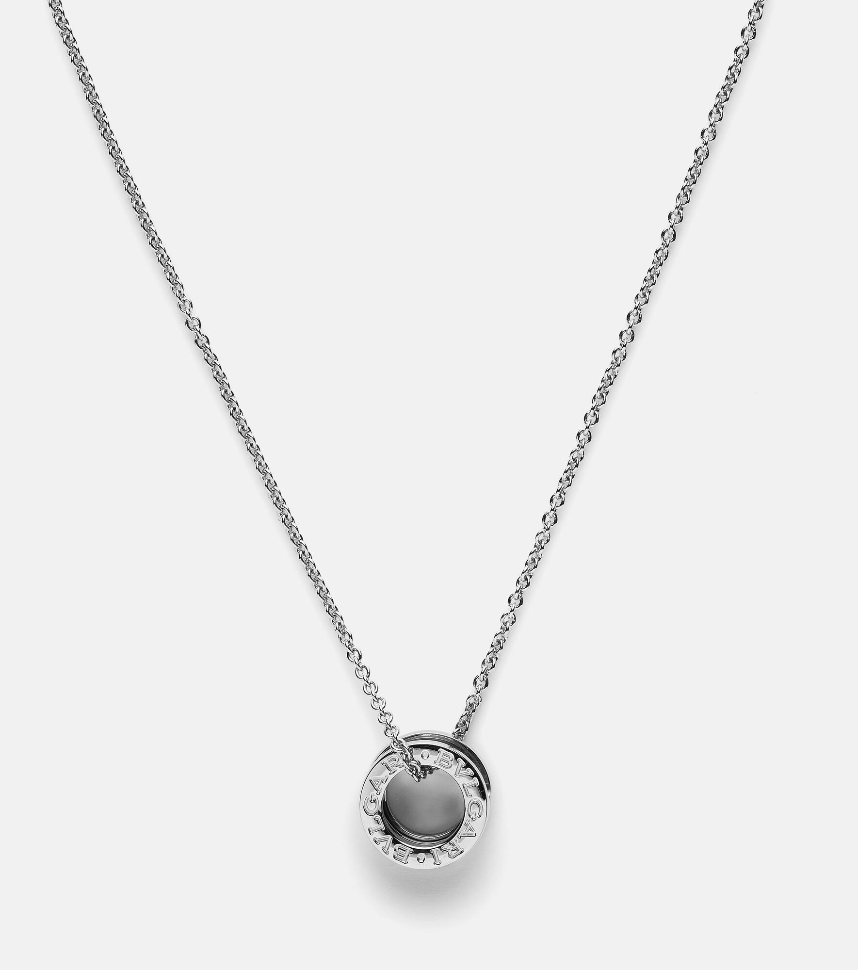 B.zero1 18kt white gold pendant necklace - 3