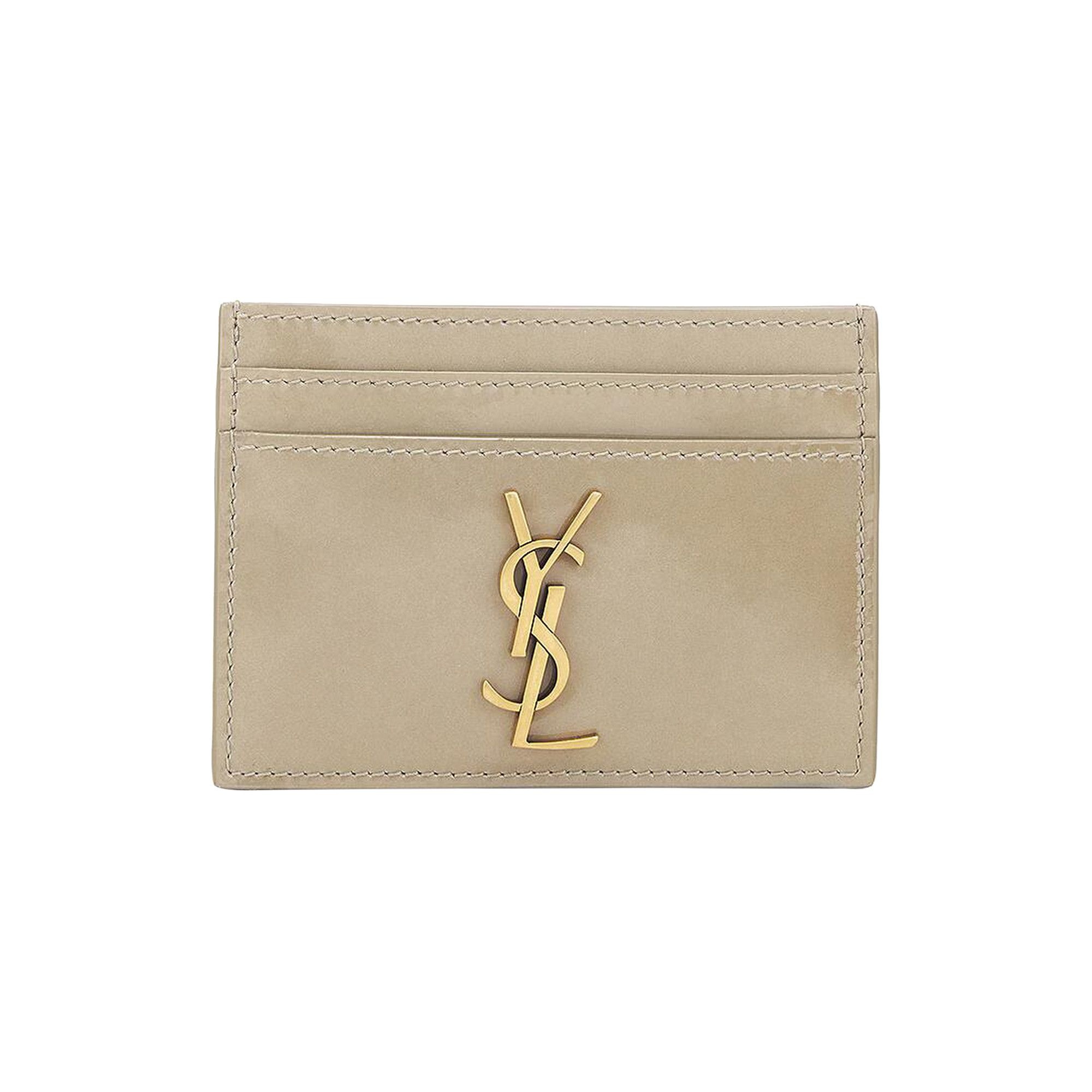 Saint Laurent Cassandre Card Case 'Soft Sage' - 1