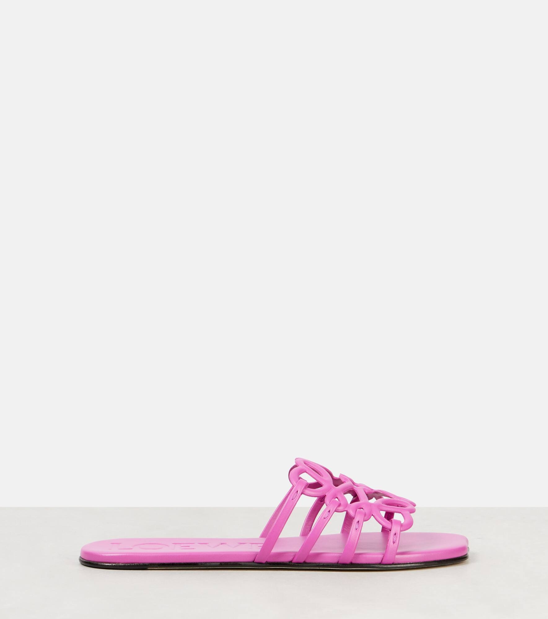 Anagram leather slides - 4