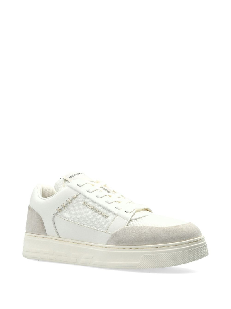 EMPORIO ARMANI logo panelled sneakers outlook