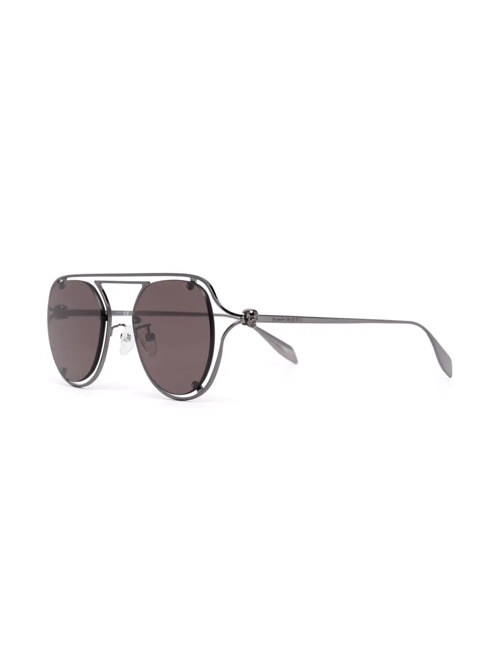 metallic round-frame sunglasses - 2